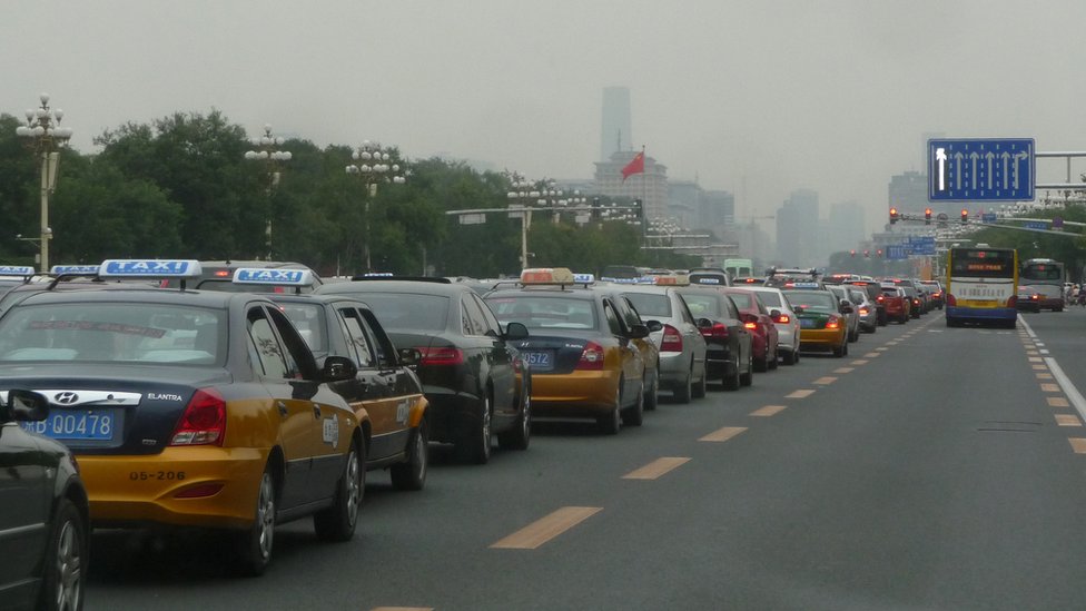 saobraćajna gužva u Aveniji Čeng'an, 2013. godine