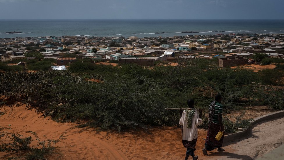 La sede del mundial de 2018 fue asignada a Barawe, en el sur de Somalia, pero físicamente se disputará en Londres. Vista de Baráwe
