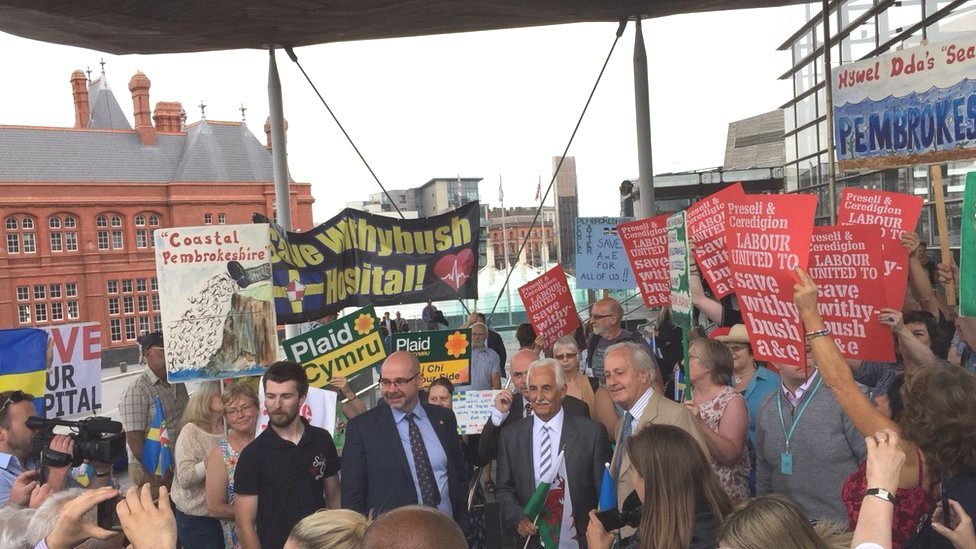 Участники кампании в Senedd