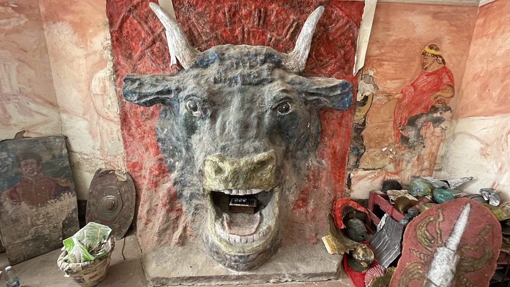 Ron's house: Minotaur head and lion discovered in rented Birkenhead flat