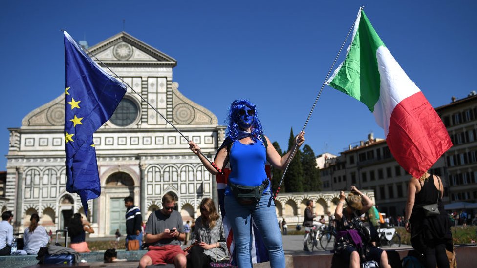Proevropski Italijan u Firenci, septembar 2017