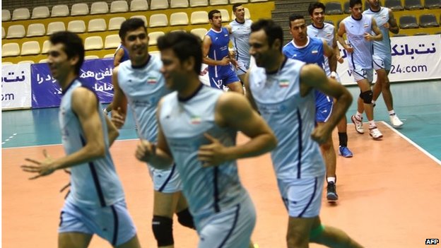 Игроки сборной Ирана по волейболу (фото из архива)