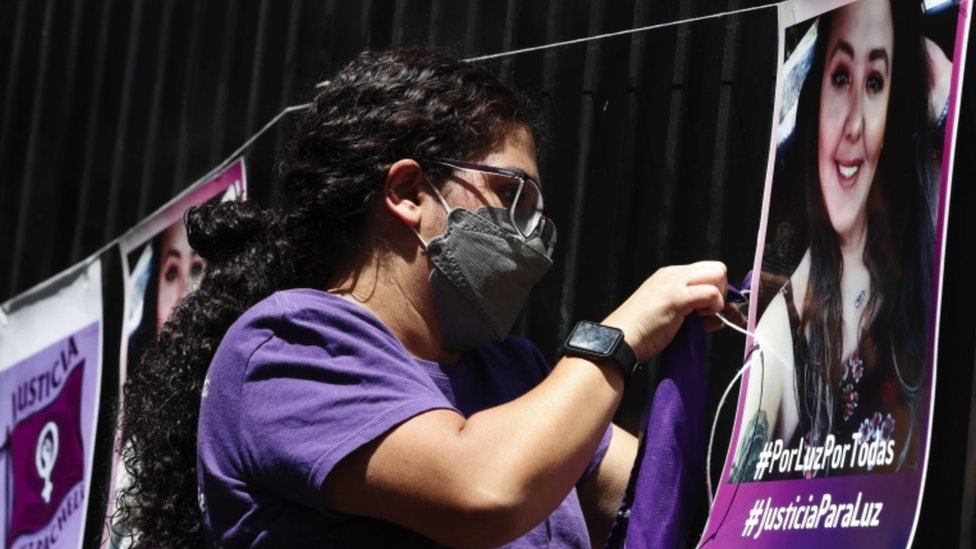 Protest for the murder of Padilla in CDMX