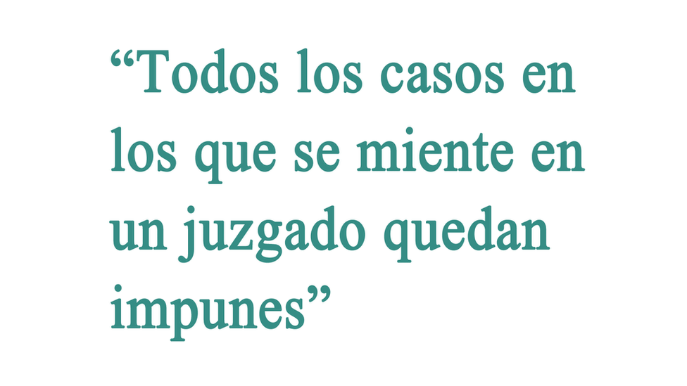 Cita: "Todos los casos en los que se meinte en el juzgado quedan impunes"