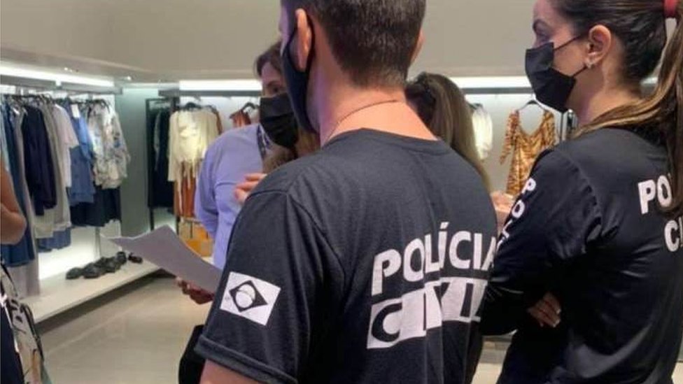 Polícia Civil em loja da Zara