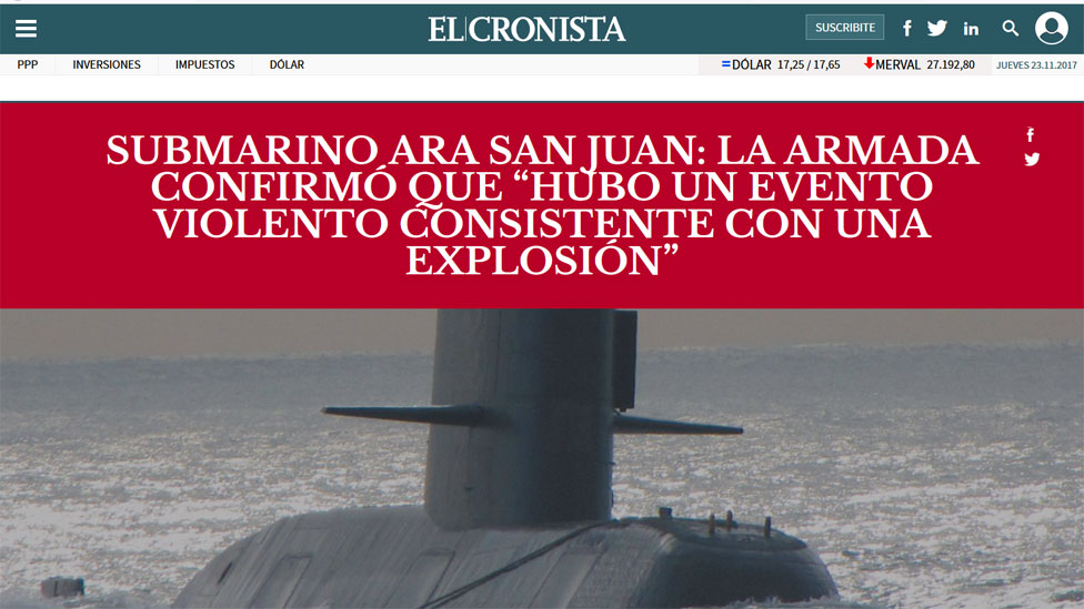 Как газета el Cronista сообщила об этом