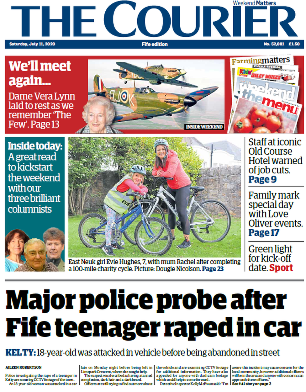 Scotland's papers Scotland 'beating Covid' and 'get used to masks