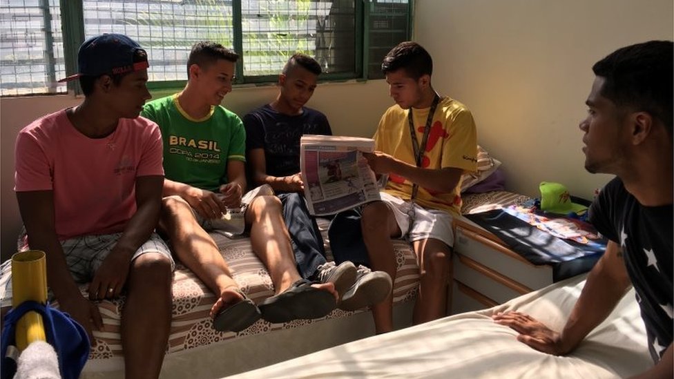 Youths in a Don Bosco foster home
