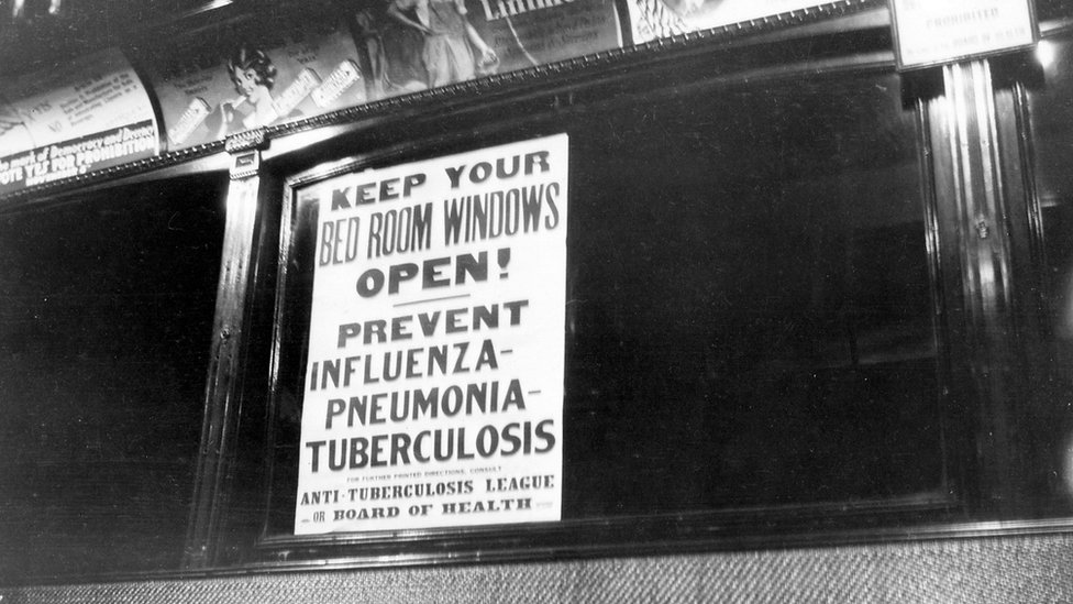 Afiche sobre la influenza