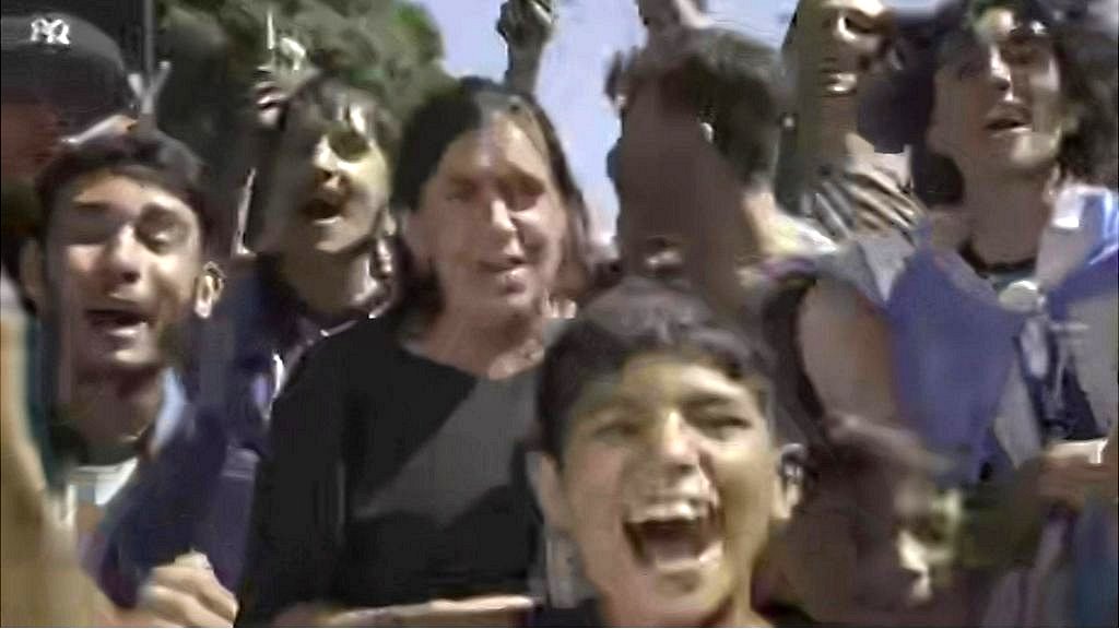 BBC correspondent mobbed by joyous Argentina fans