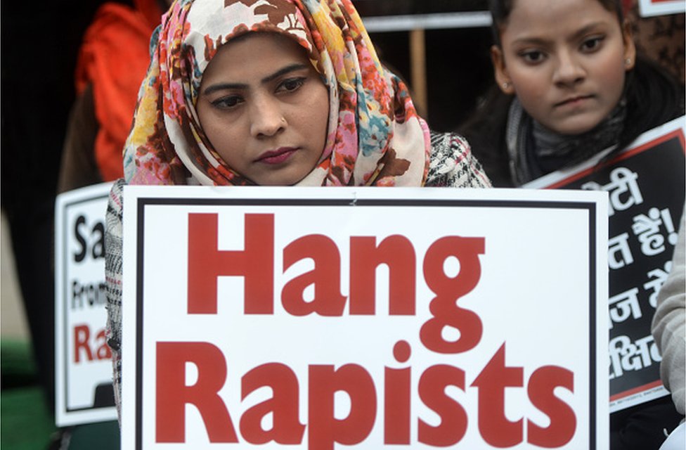 Протест в Дели против изнасилования в Хайдарабаде