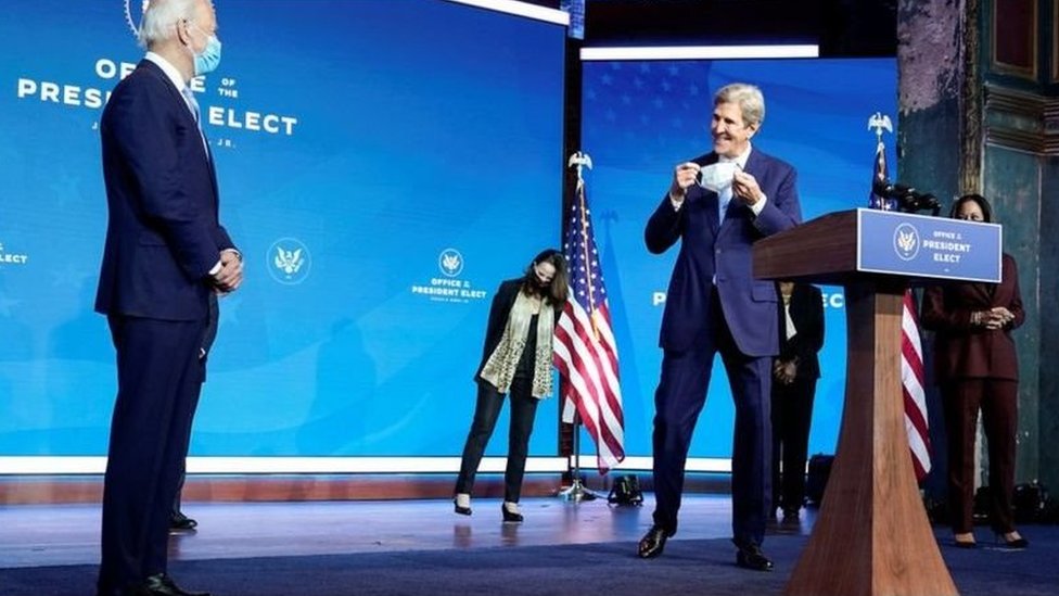 الرئيس الأمريكي المنتخب اختار وزير الخارجية الامريكي السابق جون كيري مبعوثاً لشؤون المناخ