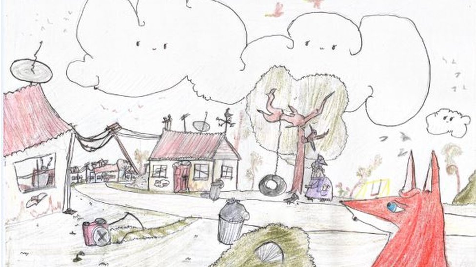 Фокс - рисунок 10-летнего Риса