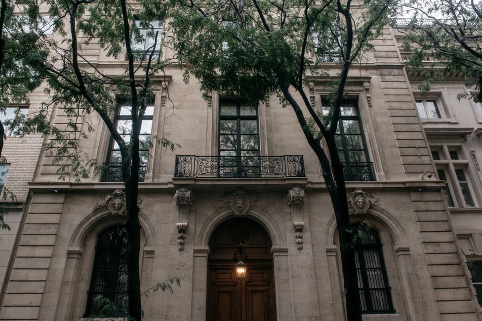Fachada de la residencia de Jeffrey Epstein en Nueva York, en la 9 East 71st Street de Manhattan, el 18 de julio de 2019.