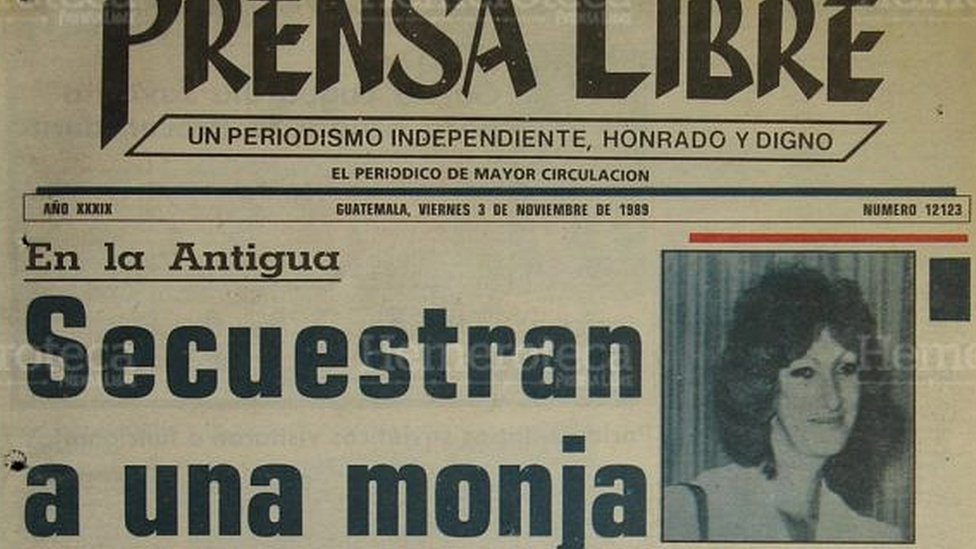 Portada diario de Guatemala en día del secuestro