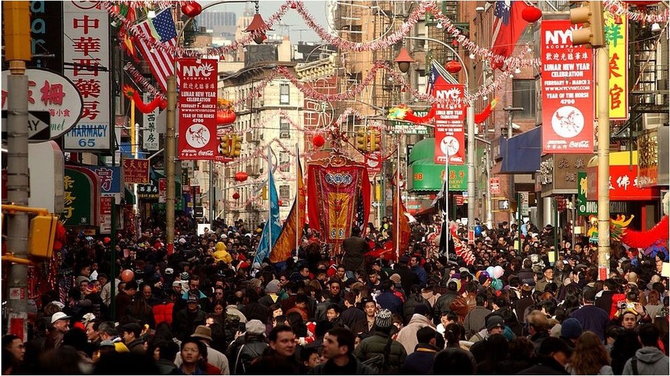 China town at New York，2002