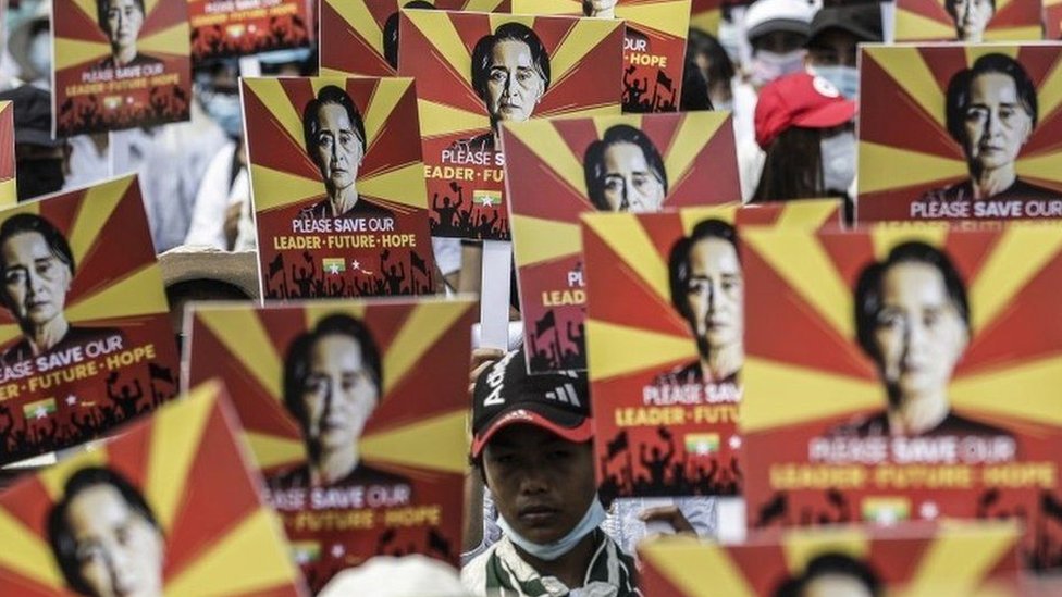 احتجاجات ضد الانقلاب العسكري في ميانمار