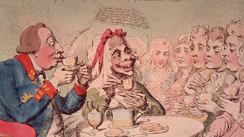 La infusión era un bien muy preciado en el siglo XVIII. Ilustración de la época