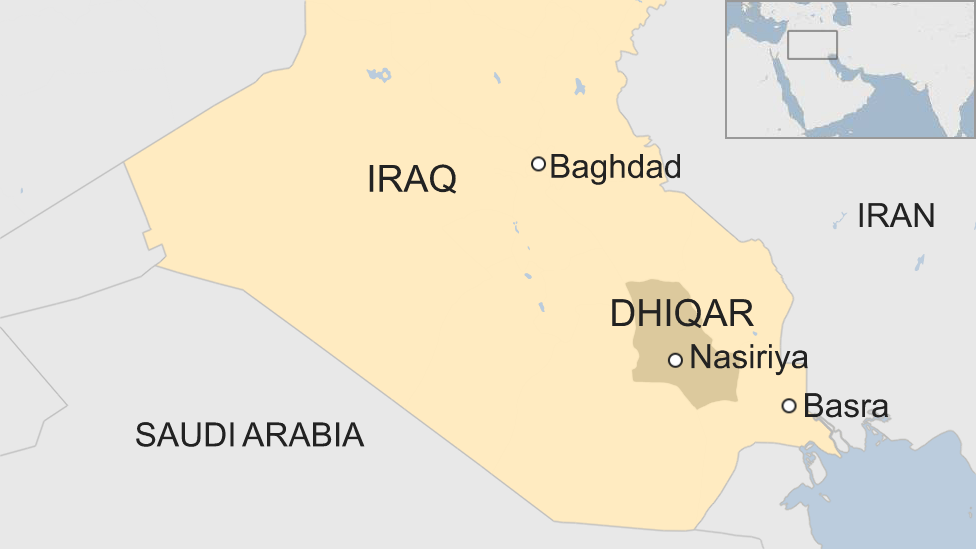 Iraq At Least 60 Die In Twin Attacks Near Nasiriya Bbc News