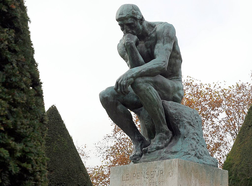 &quot;El pensador&quot; de Rodin