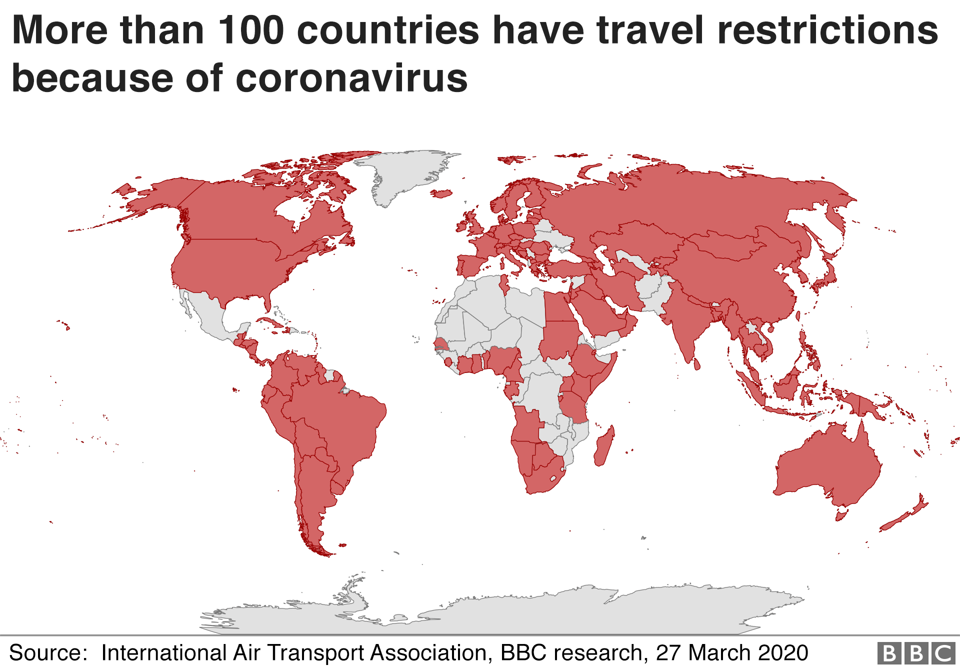 Запреты на поездки по миру