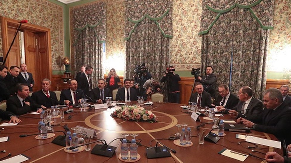 13 Ocak'ta Moskova'da Türk ve Rus heyetler Libya konulu toplantıda bir araya geldi