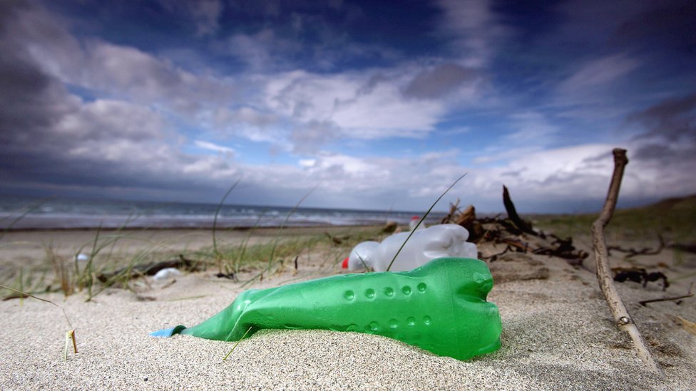 Пластик на пляже