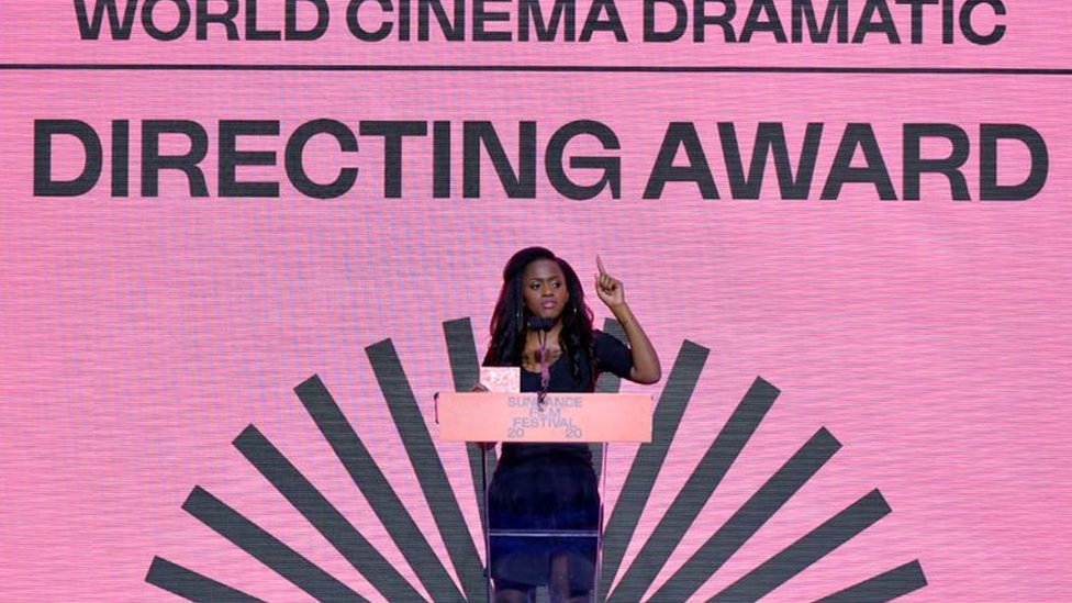 Filmin yönetmeni Maimouna Doucouré Sundance Film Festivali'ndeki ödül konuşmasında