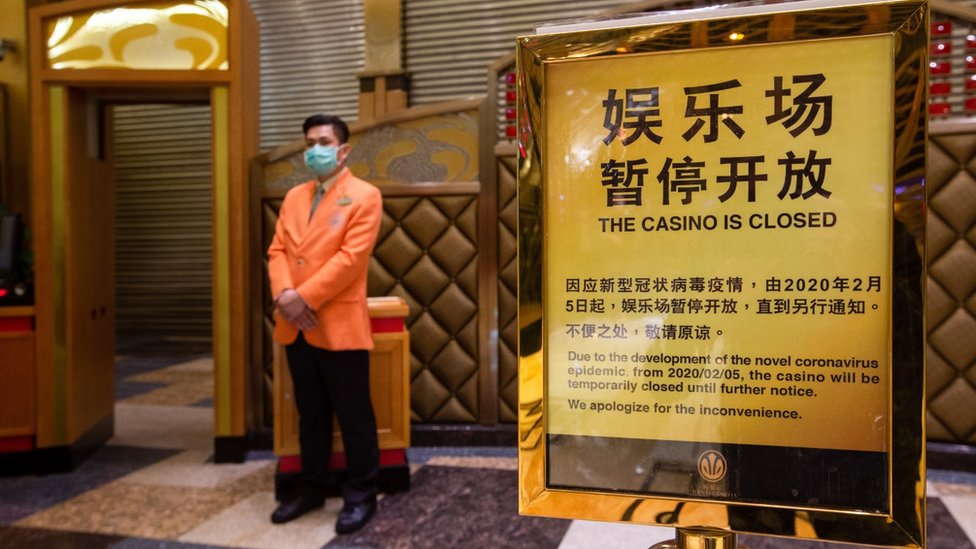 Казино в Макао закрылось из-за вспышки коронавируса