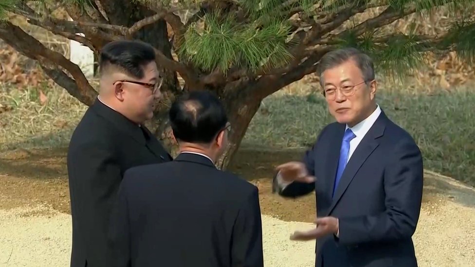 الزعيم الكوري الشمالي والرئيس الكوري الجنوبي