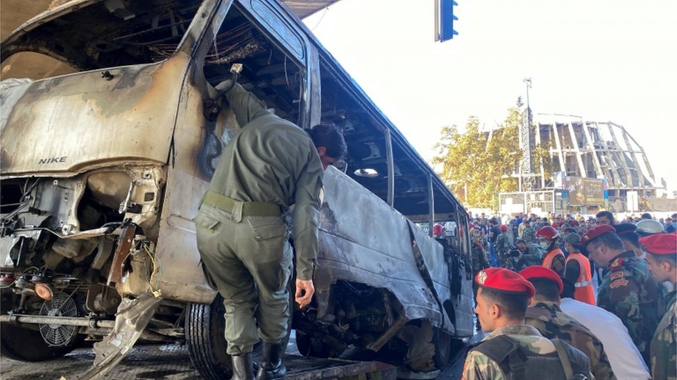 التفجير استهدف حافلة عسكرية