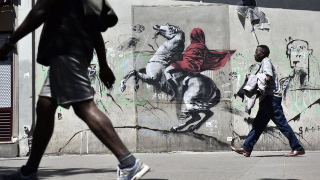 Bansky hits Paris