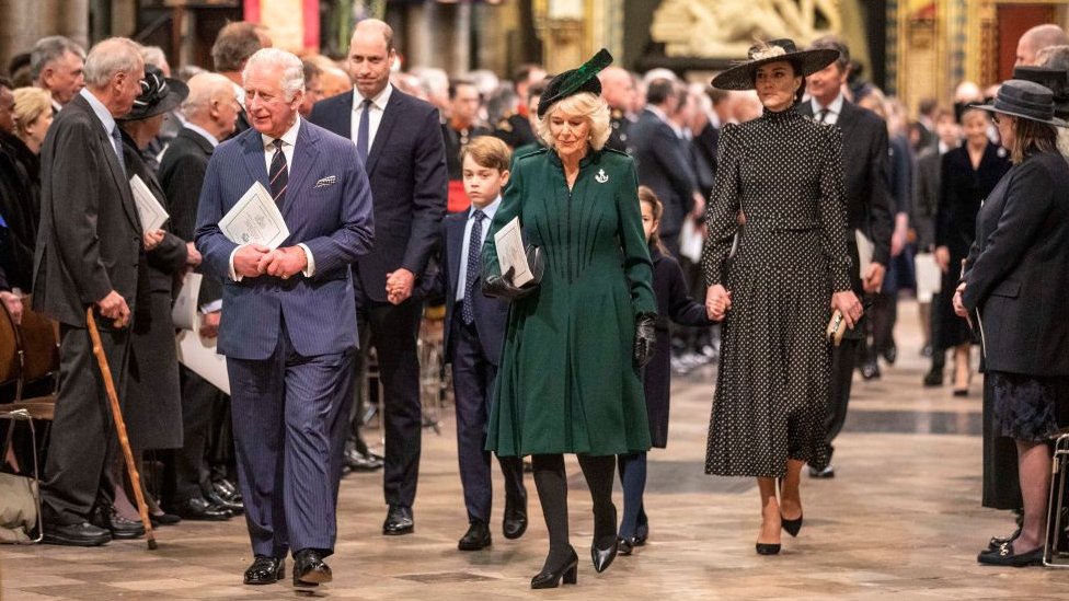 The Duke and Duchess of Cornwall and Duke and Duchess of Cambridge