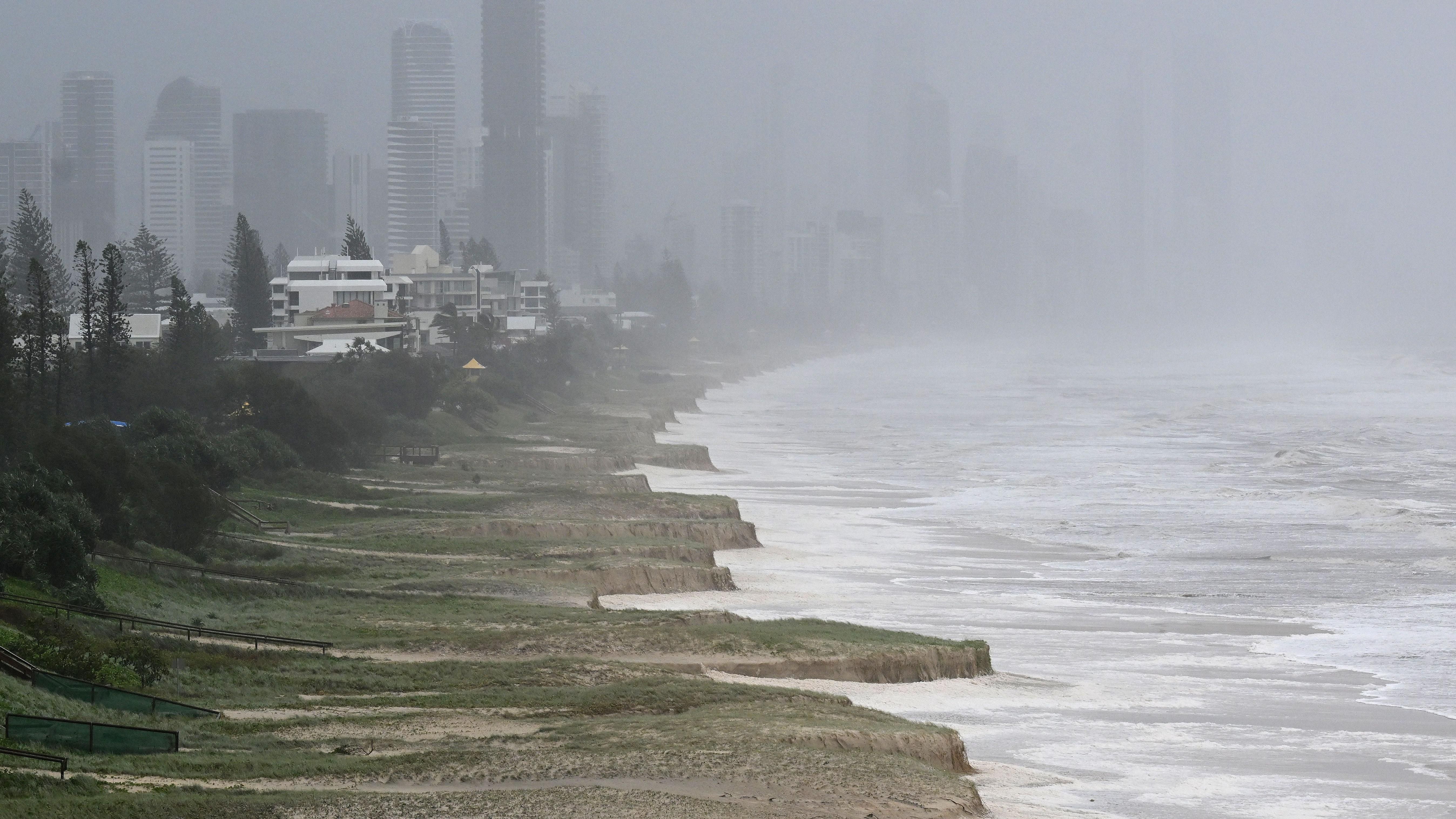 Storm aftermath reveals erosion of iconic Australian beach