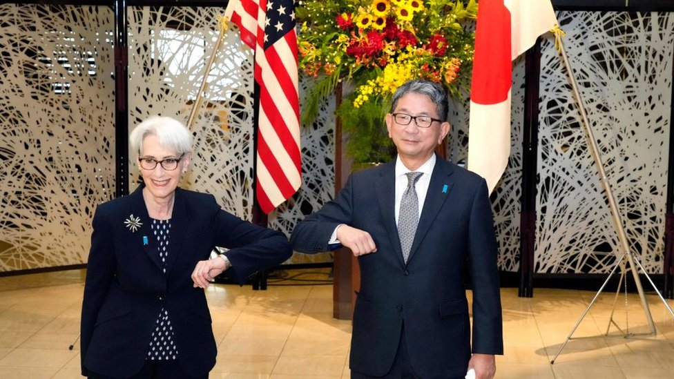 美國副國務卿謝爾曼與日本外務省副相森武夫