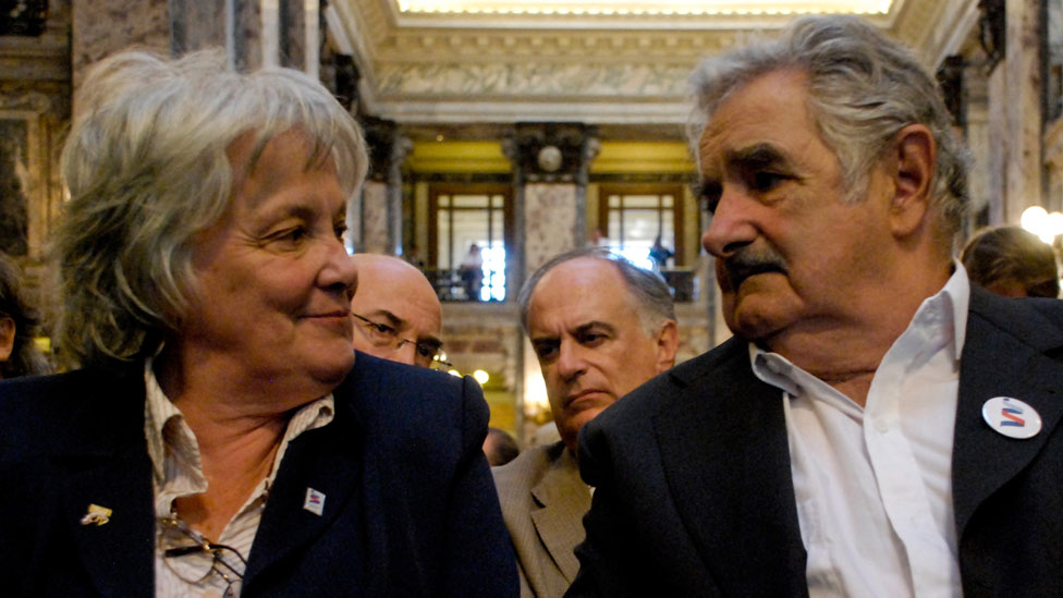 Lucía Topolansky y José "Pepe" Mujica