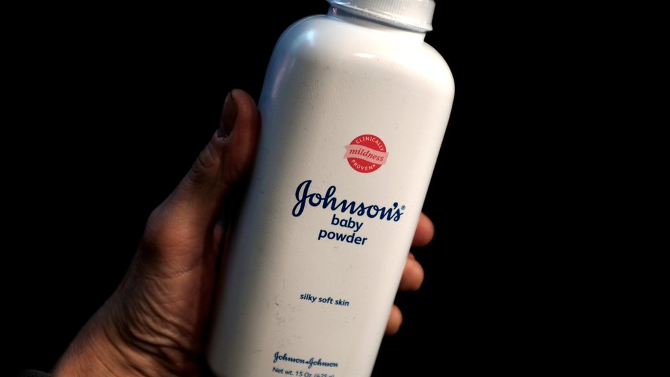 Pomo de talco para bebés de Johnson & Johnson