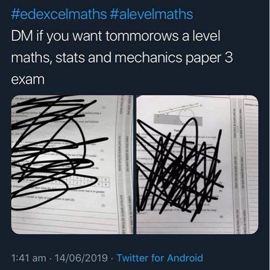 Maths Paper Leak Students Fury At Exam Board Shambles c News
