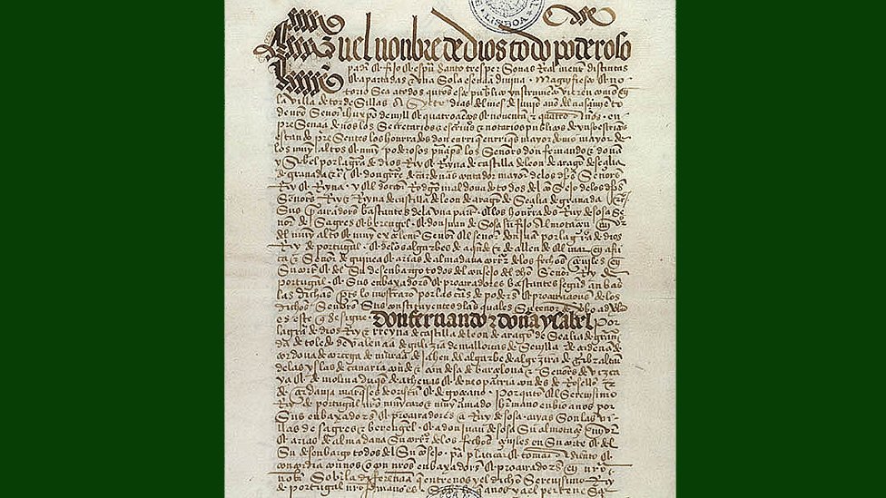 Un tratado en vez de guerra. Tratado de Tordesillas