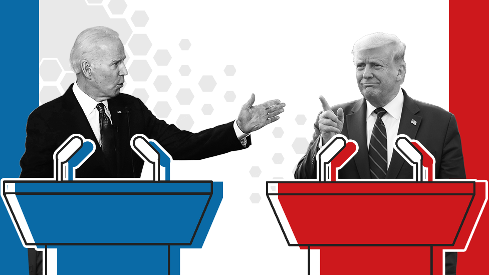 US election 2020: What time is the Trump v Biden presidential debate? - BBC  News