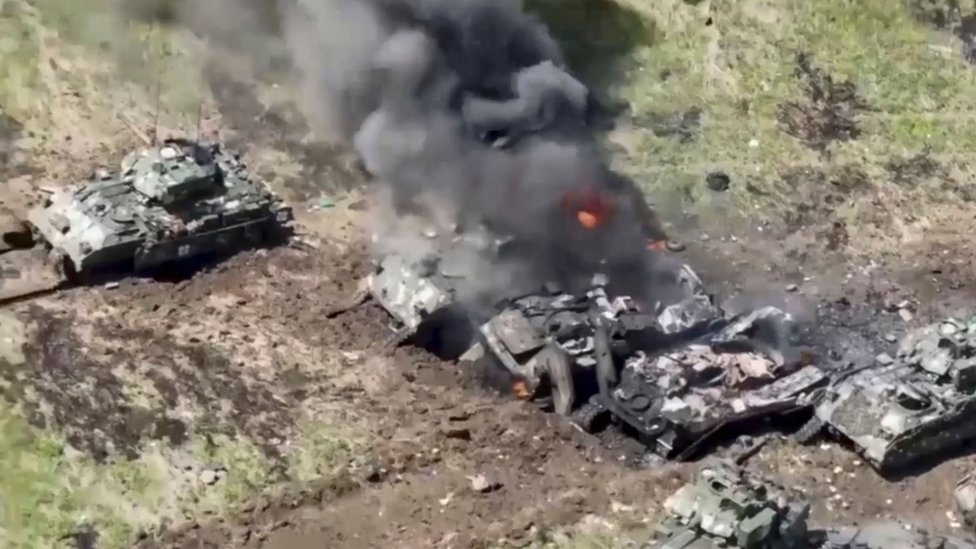 Ukrainian arsenal destroyed