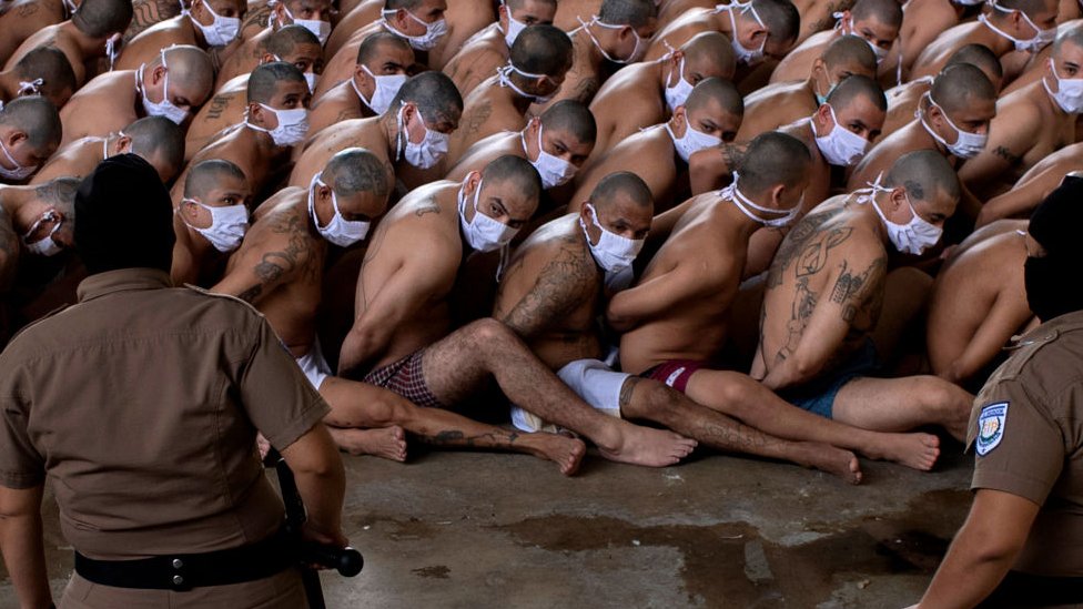 Maras en una cárcel de El Salvador
