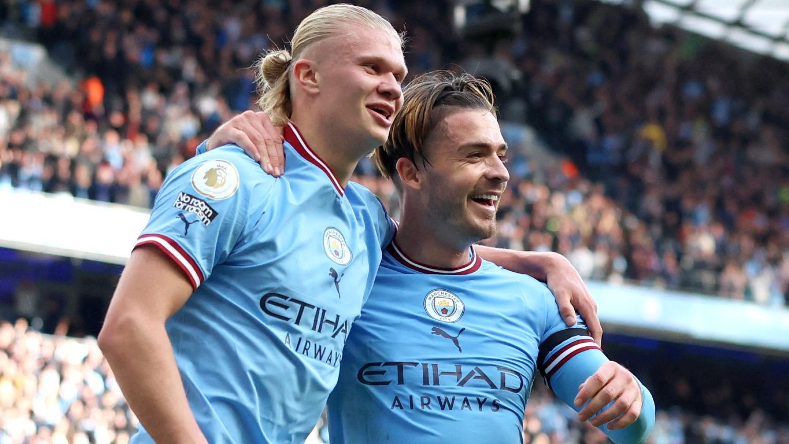 Man City: '﻿Happy' Grealish heaps praise on 'not human' Haaland