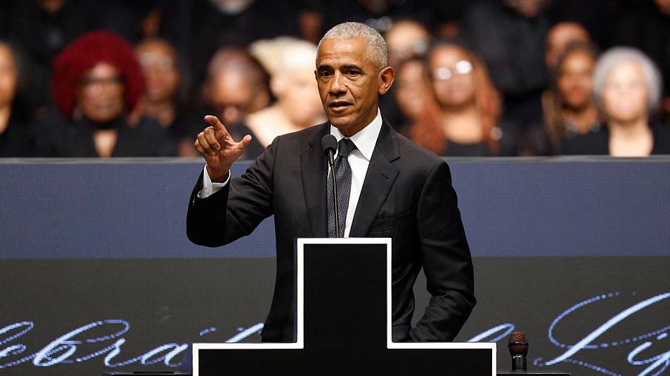 Jesse Jackson funeral: Obama, Biden and Clinton honour civil rights leader