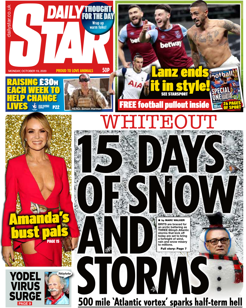 The Daily Star front page 19 October