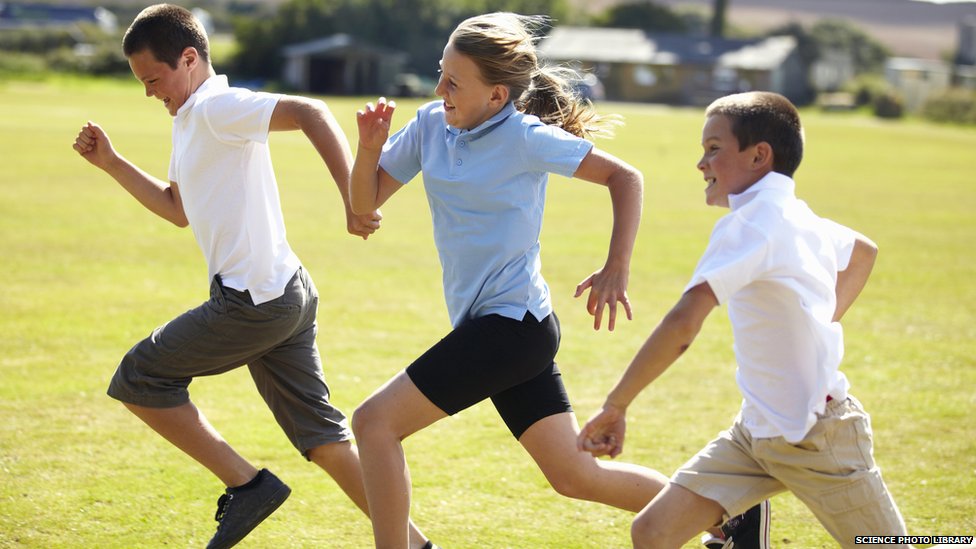 Children 'exercise less as they get older' - BBC News