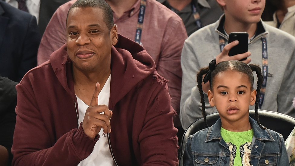 Blue Ivy, aged 5, raps on her dad Jay-Z's new track - BBC News