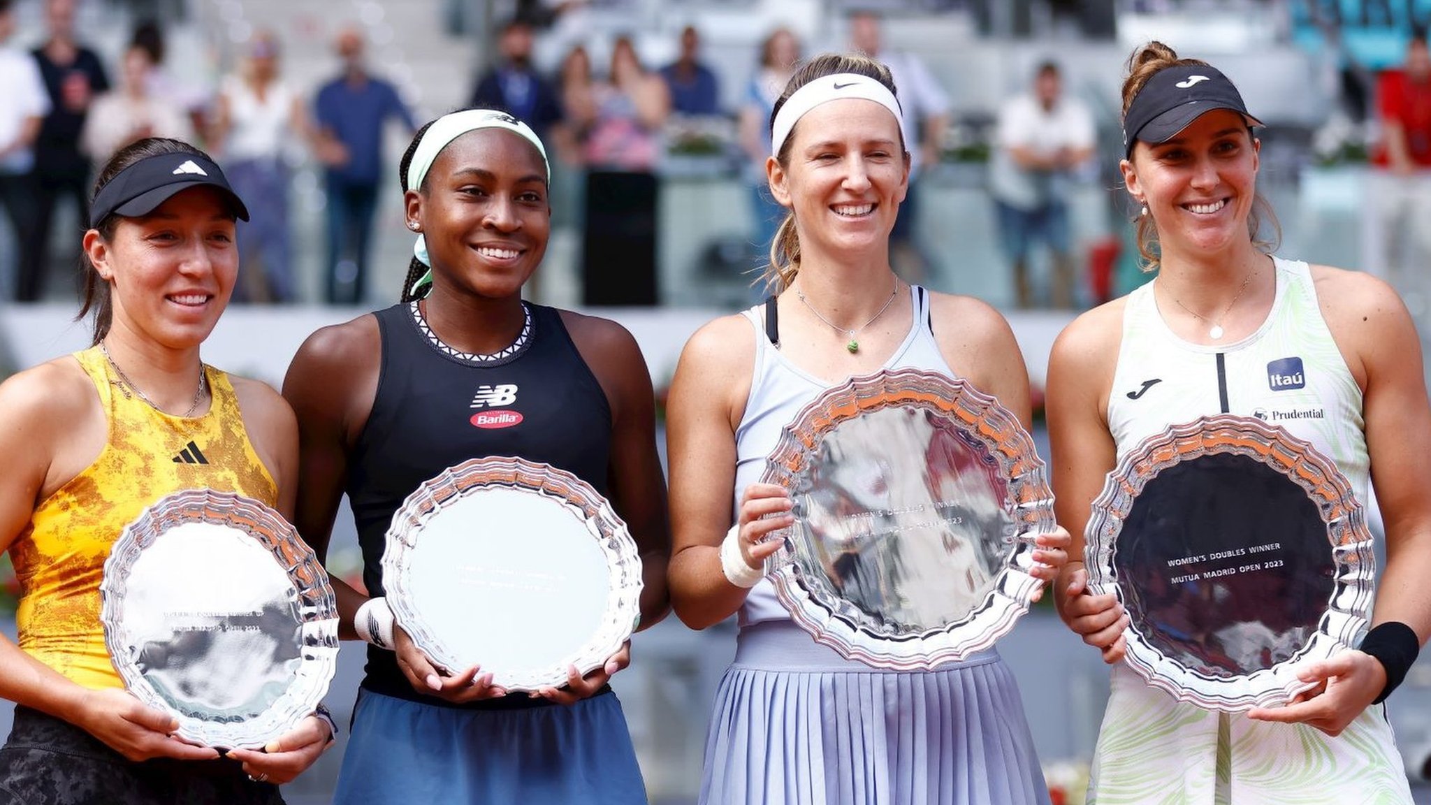 Madrid Open organisers apologise for not allowing women's doubles finalists to make speech...