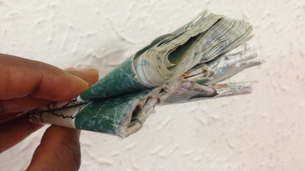 Las jóvenes enterraron los diarios en el suelo y también los ocultaron en su ropa. foto del diario