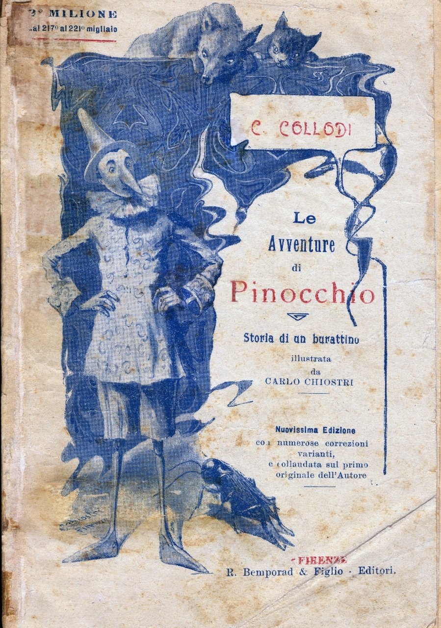Edición de "Las aventuras de Pinocho"